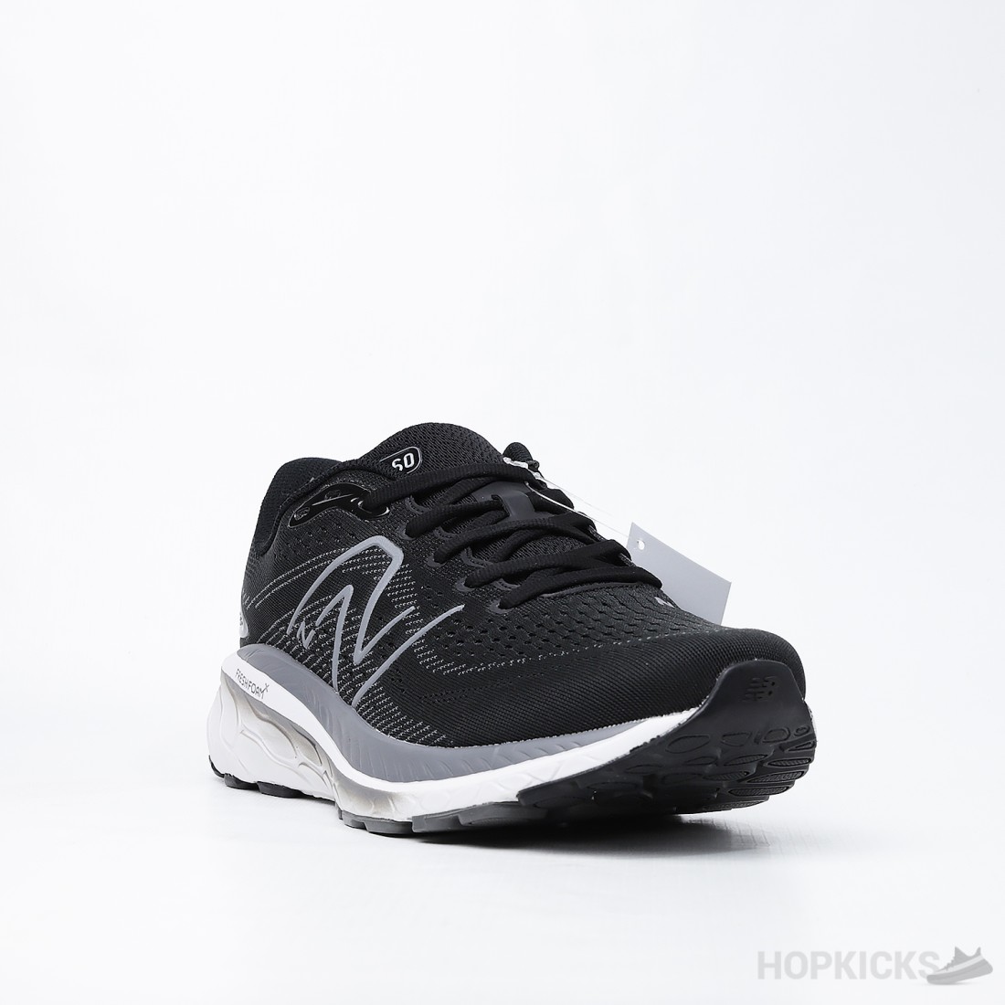 New Balance Womens Fresh Foam X 860 V12 Running Shoe Black/White 7.5 M